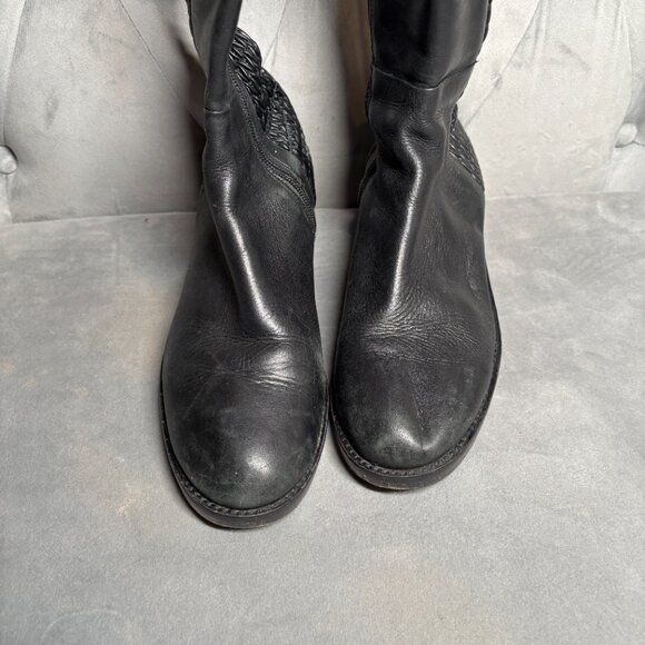 Cole Haan Black Leather & Stretch Riding Boots – Women’s Size 7.5 - Picture 5 of 14